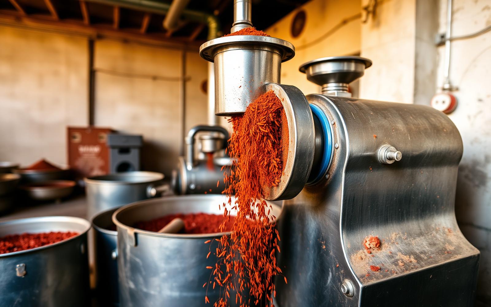 Spice grinding facility